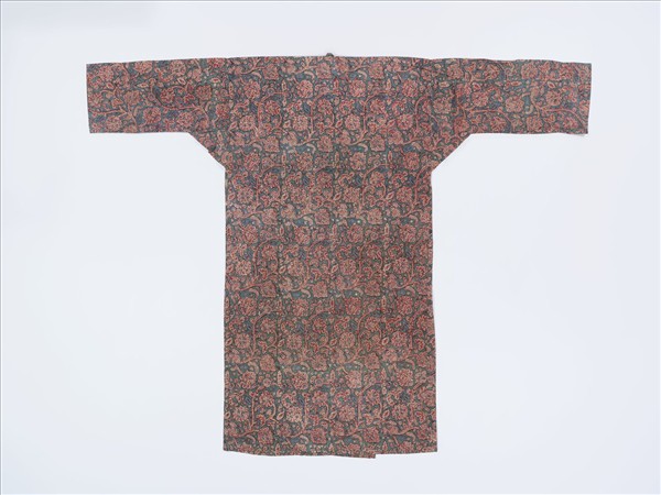 印度 繪染棉布長袍