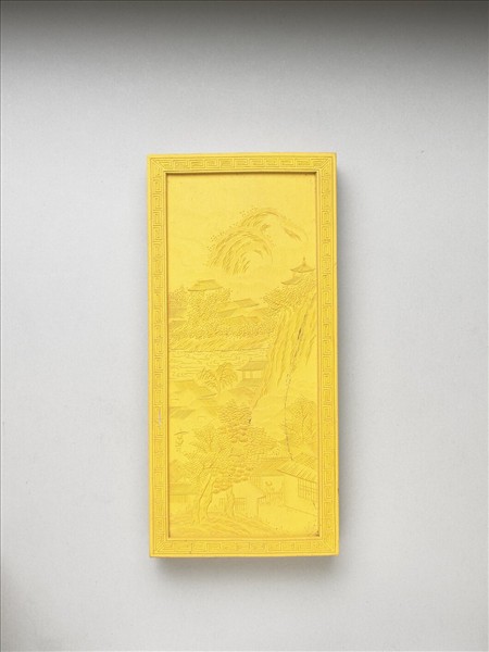 御題《萬春集慶》冊〈萬家春雨〉詩黃墨