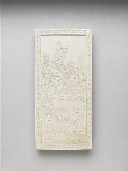 御題《萬春集慶》冊〈萬畝春耕〉詩白墨