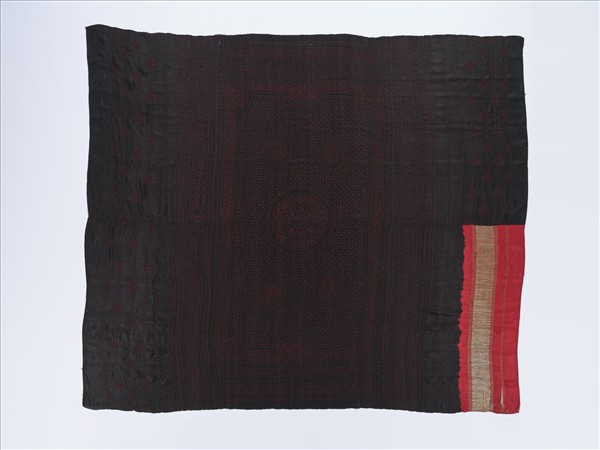 印度 黑地紮染頭巾