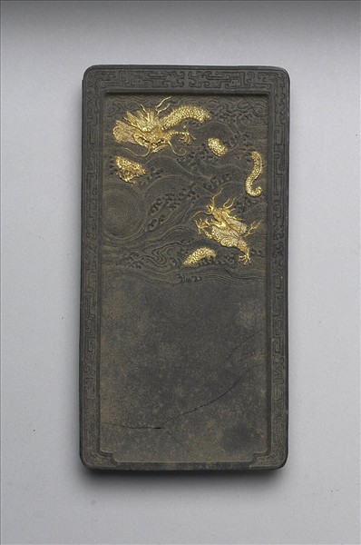 「雙龍硯」御墨