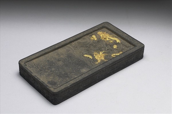 「雙龍硯」御墨