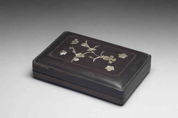 螺甸瓶花紫檀木盒