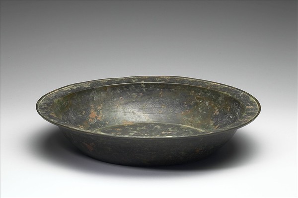 嵌銀絲雙鳳紋洗