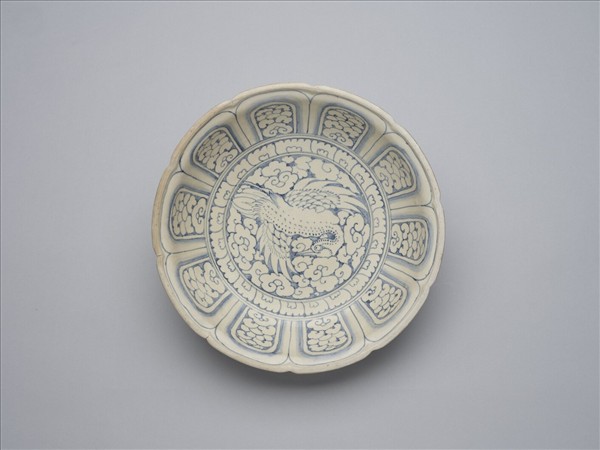 越南青花飛鳥盤