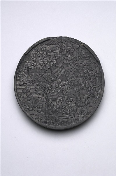 「百子圖」圓墨