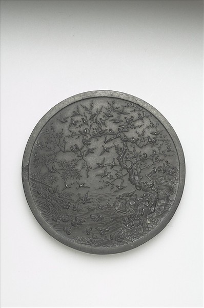 「丁南羽百爵圖」墨