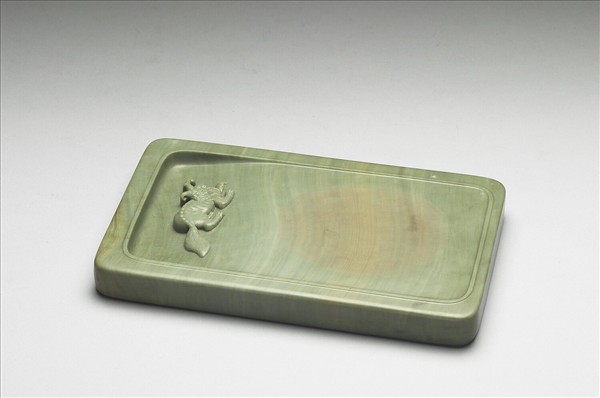 松花石歲寒三友圖硯