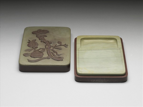 事事如意松花石硯