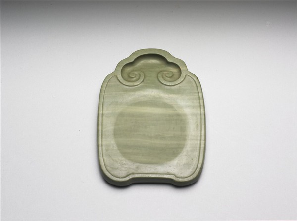 如意式松花石硯