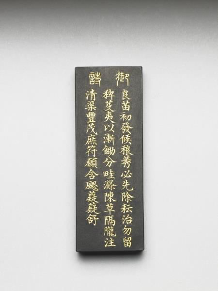 御製耕織圖詩「一耘」墨