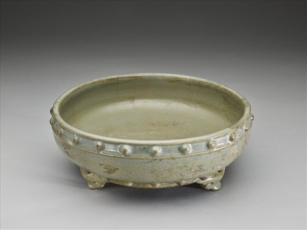 鈞窯 月白釉鼓式洗