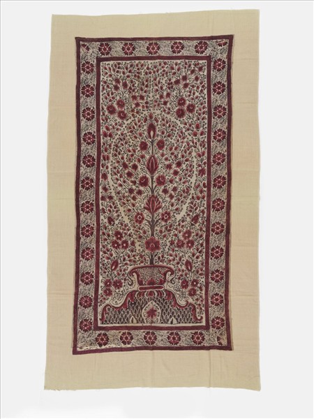 印度 白地生命樹繪染掛飾