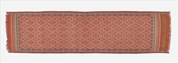 印度 紅地經緯伊卡紗麗