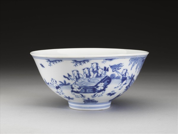 青花嬰戲圖碗