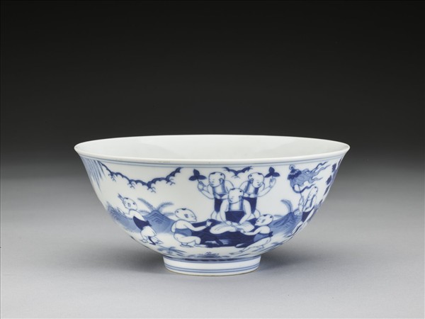 青花嬰戲圖碗