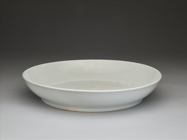 甜白釉盤