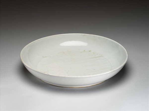 甜白釉盤