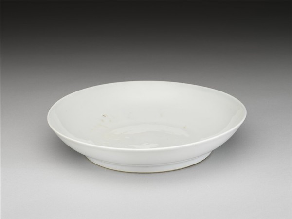 甜白釉盤