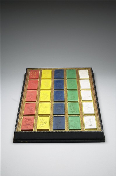 御詠花卉詩「紫薇」硃墨