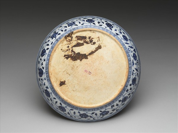 青花四季花卉紋盤