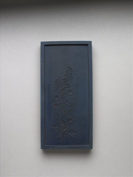 御詠花卉詩「翠雀」藍墨