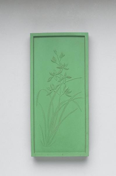 御詠花卉詩「蘭」綠墨