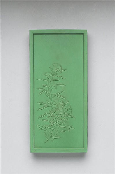 御詠花卉詩「石竹」綠墨