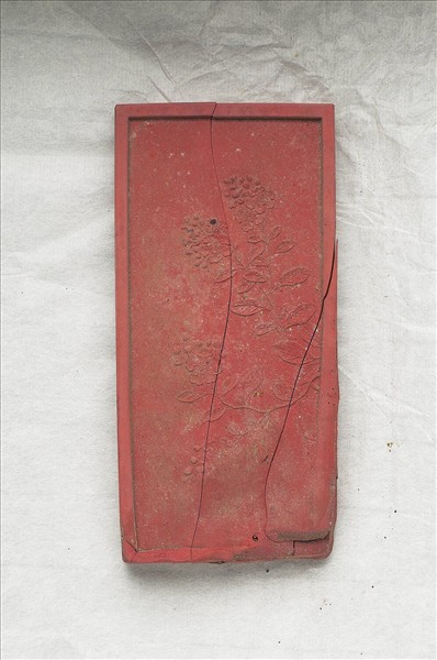 御詠花卉詩「紫薇」硃墨