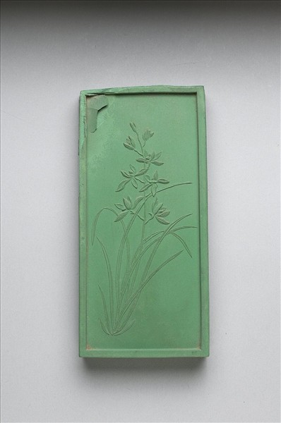 御詠花卉詩「蘭」綠墨