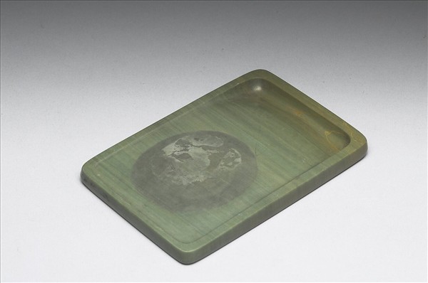 松花石絞胎紋硯