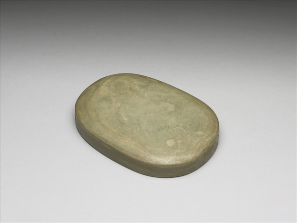 松花石橢圓形硯盒
