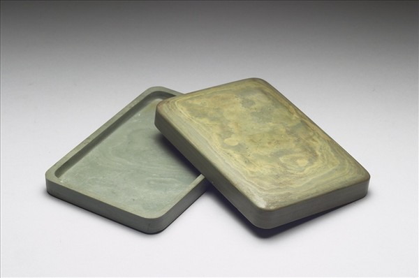 松花石長方形硯盒