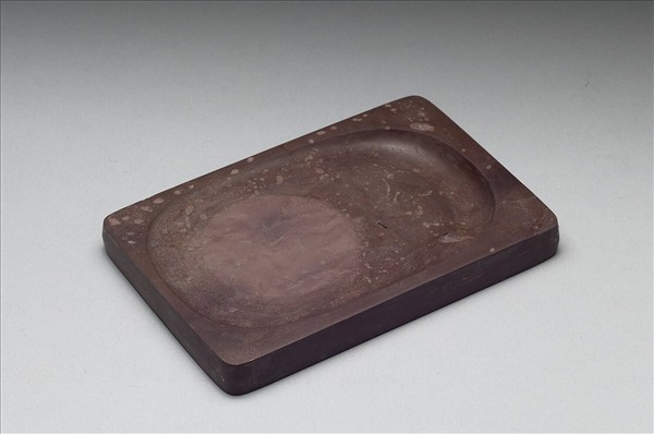 松花石荷塘硯