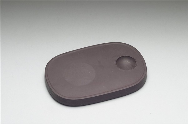 松花石梅石圖硯