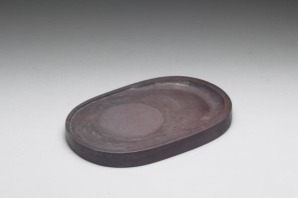 松花石魚藻圖硯