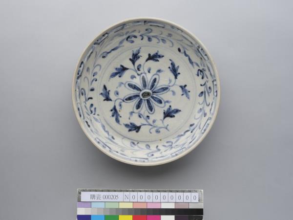 越南青花花卉盤