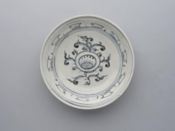 越南青花花卉盤