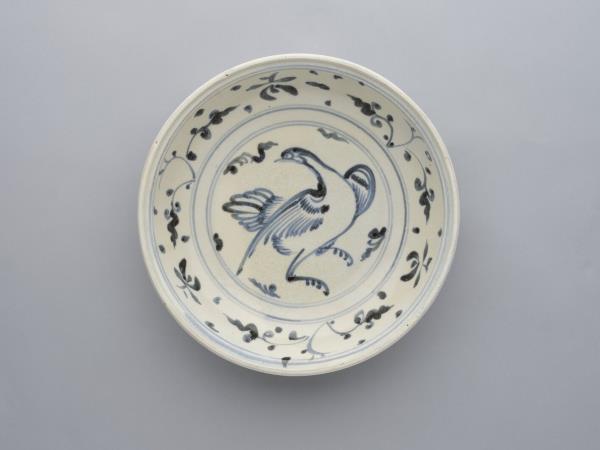 越南青花花鳥盤