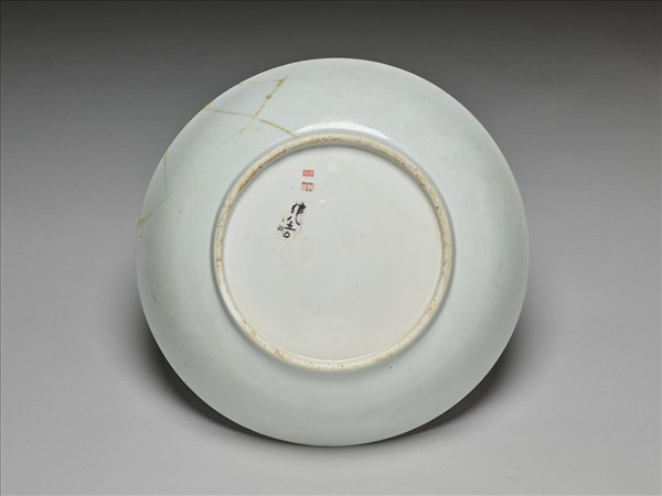 甜白釉盤