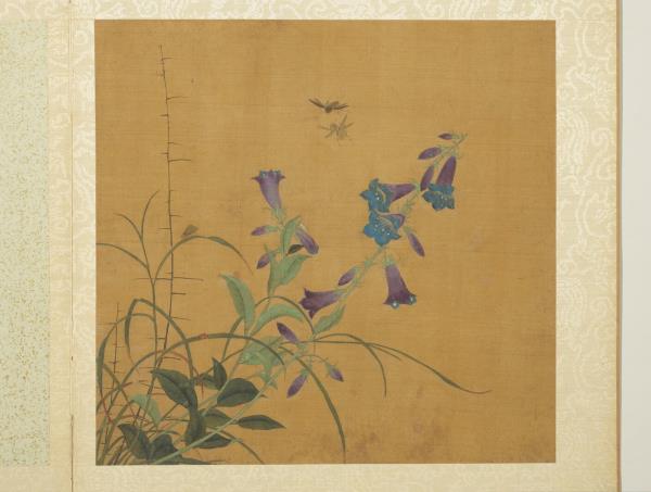 五代後蜀黃筌長春花鳥　冊　瓢蟲蜜蜂