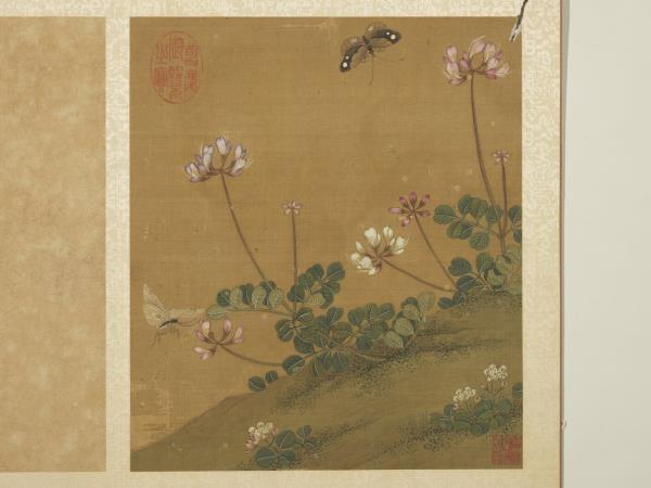 宋錢選寫生圖　冊　花草蝶蛾