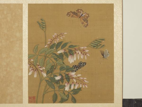 宋錢選寫生圖　冊　花草蝶蛾