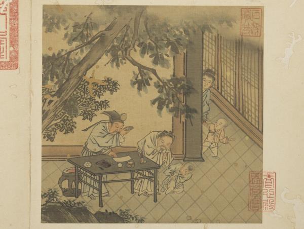 明戴進太平樂事　冊　嬰戲