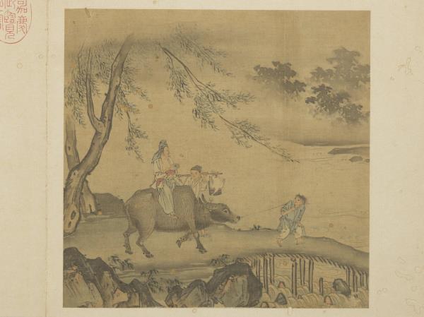 明戴進太平樂事　冊　騎牛