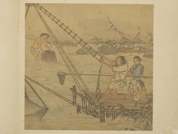 明戴進太平樂事　冊　捕魚