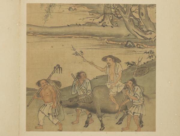 明戴進太平樂事　冊　耕罷