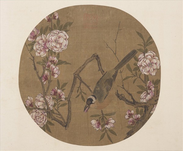 明宣德寶繪　冊　桃花山鳥