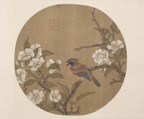 明宣德寶繪　冊　梨花小鳥