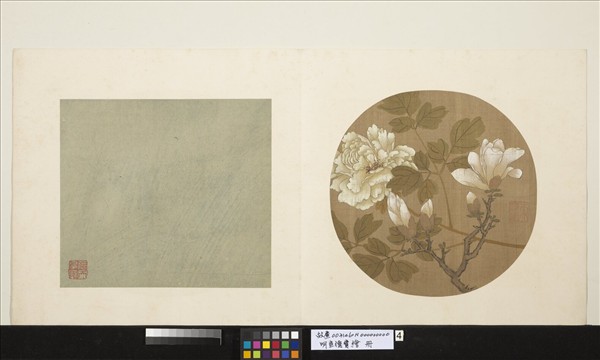 明宣德寶繪　冊　玉蘭牡丹
